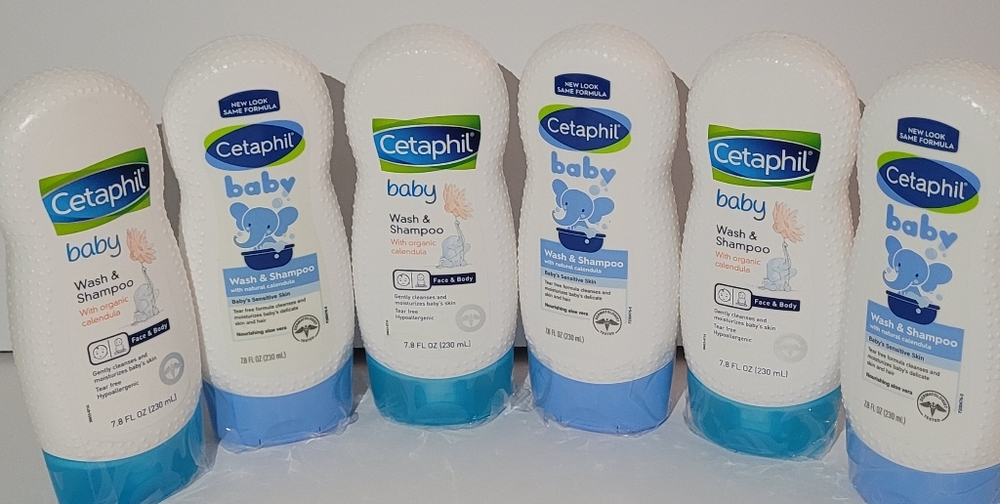 6 PIECES CETAPHIL BABY WASH & SHAMPOO